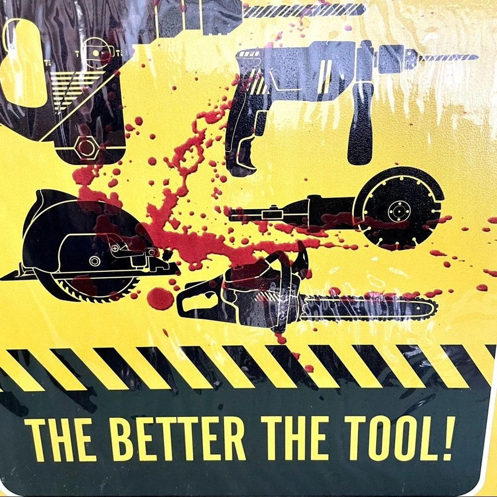 NEW Tool Warning Label Metal Sign